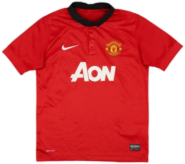 Nike 2013-14 Manchester United Home Shirt - 8/10 - (M.Boys)