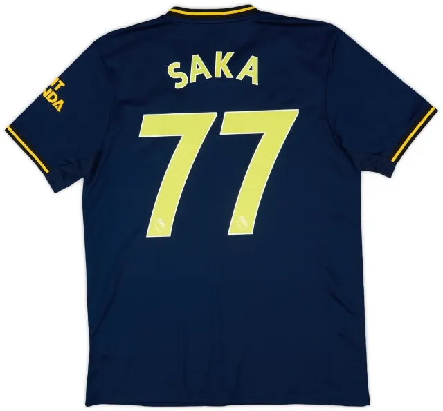 adidas 2019-20 Arsenal Third Shirt Saka #77 - 10/10 - (M)