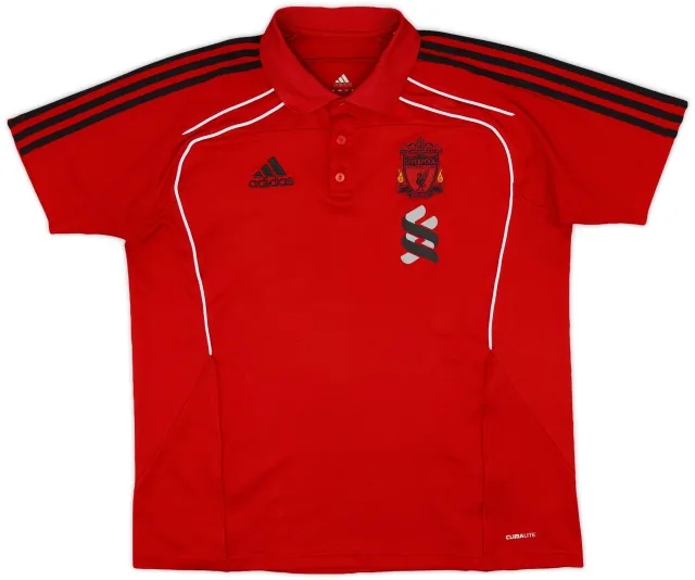 2010-11 Liverpool adidas Polo Shirt - 8/10 - (L)