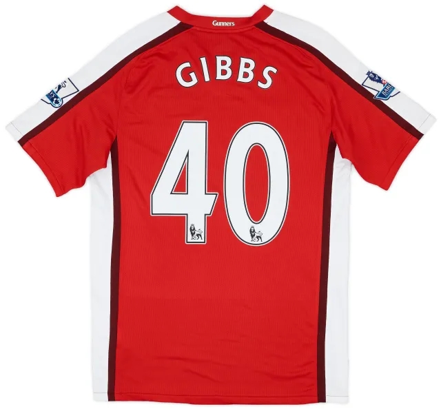 Nike 2008-10 Arsenal Home Shirt Gibbs #40 - 6/10 - (S)