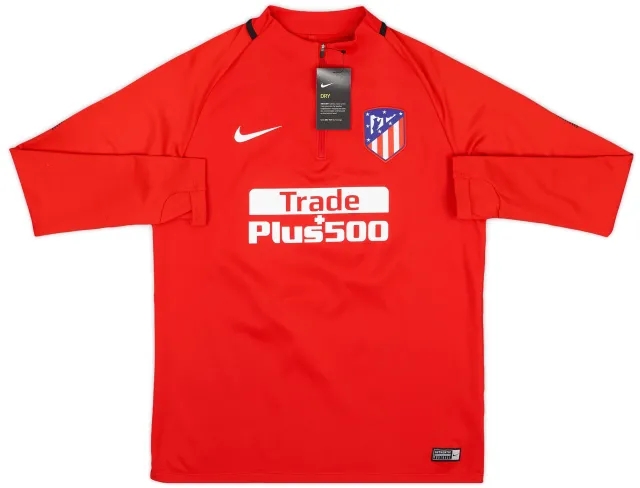 2017-18 Atletico Madrid Nike 1/4 Zip Training Top (S)