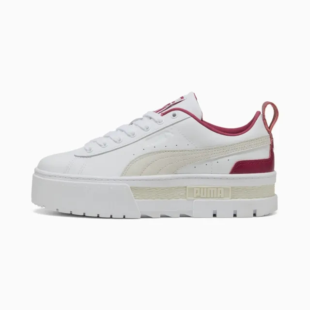 PUMA Mayze Lux Sneakers Women, White/Port