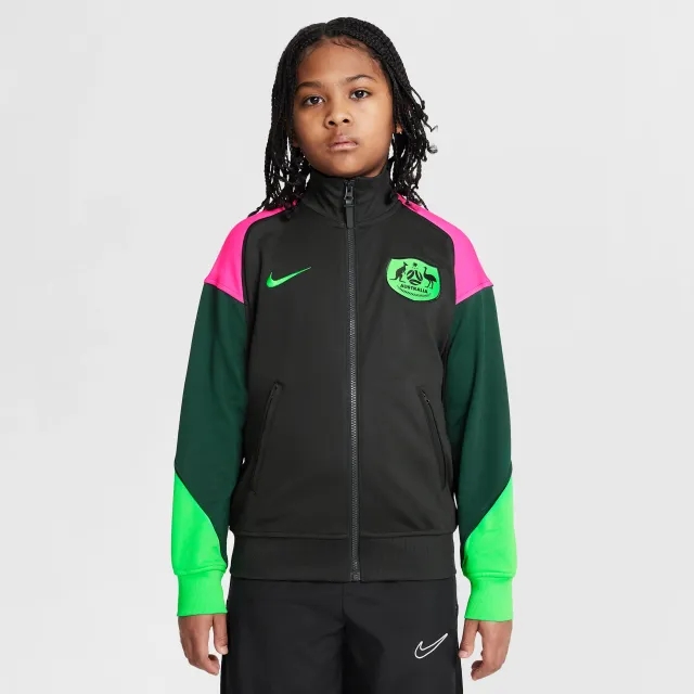 Australia Academy Pro Older Kids' Nike Dri-FIT Football Anthem Jacket - Night Forest - Sustainable Materials