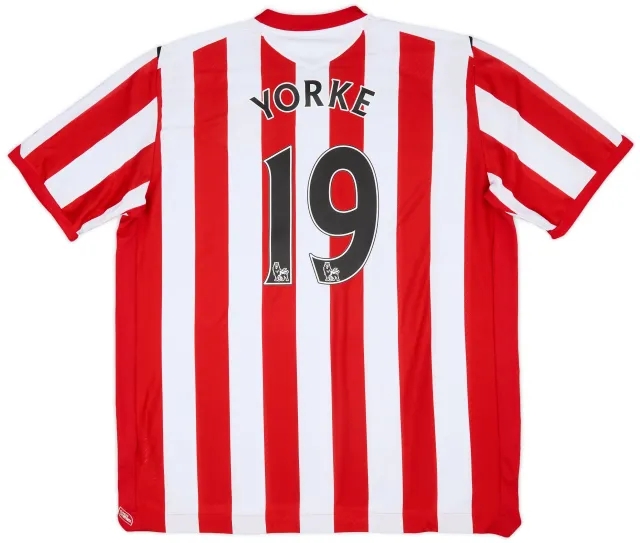 Umbro 2008-09 Sunderland Home Shirt Yorke #19 - 9/10 - (3XL)
