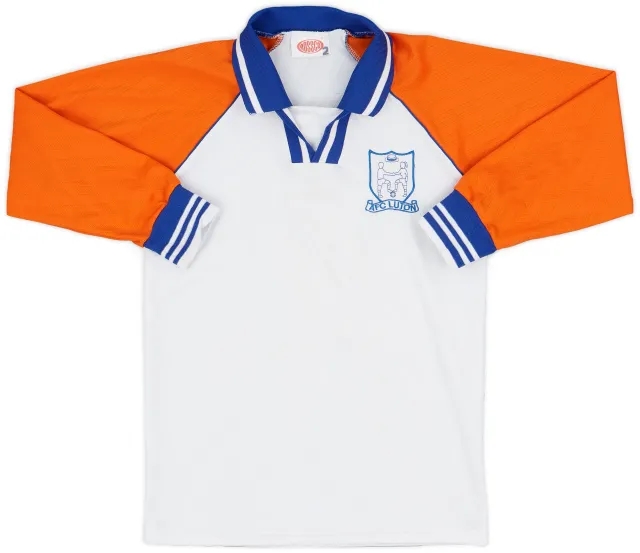 Training 1990s Luton Town Rossco Leisure L/S Shirt - 8/10 - (S)