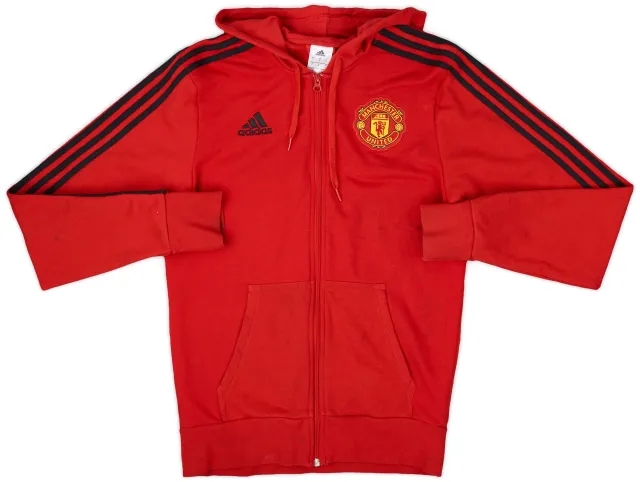 2018-19 Manchester United adidas Hooded Sweat Top - 5/10 - (S)