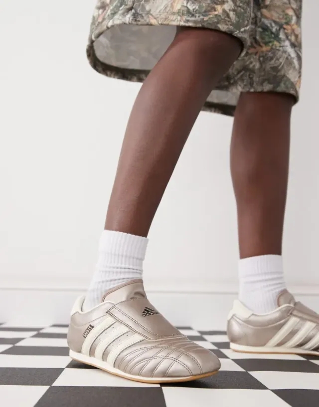 Adidas Originals Taekwondo Trainers In Brown And Cream