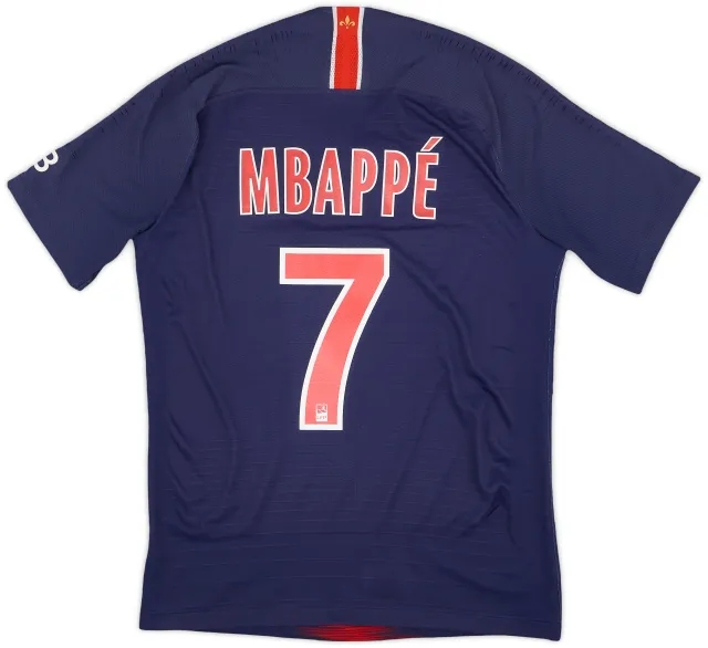 Nike 2018-19 Paris Saint-Germain Authentic Home Shirt Mbappe #7 - 5/10 - (S)