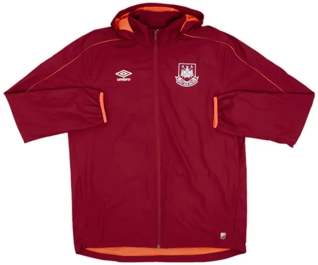 2017-18 West Ham Umbro Hooded Rain Jacket - 9/10 - (L)