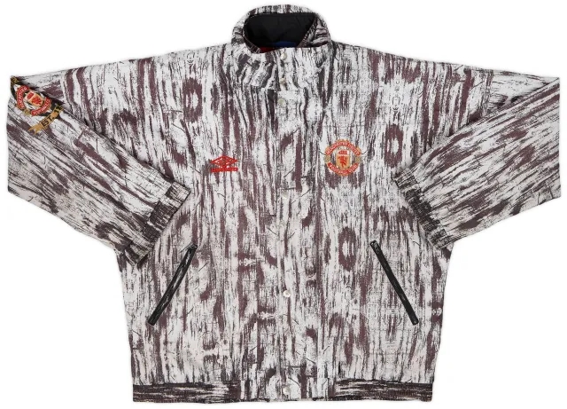 1992-93 Manchester United Umbro Track Jacket - 6/10 - (L)