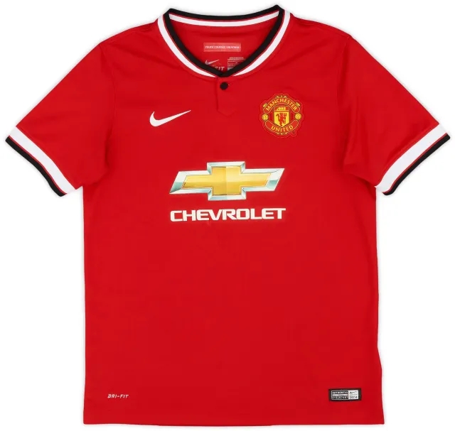 Nike 2014-15 Manchester United Home Shirt - 8/10 - (L.Boys)