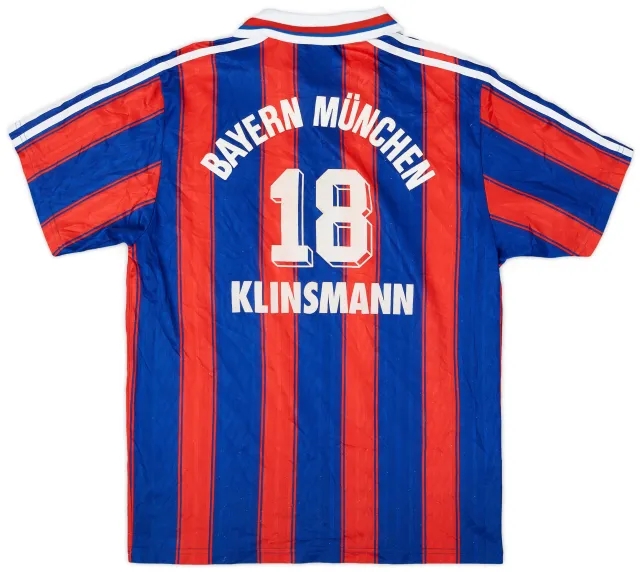 adidas 1995-97 Bayern Munich Home Shirt Klinsmann #18 - 5/10 - (S)