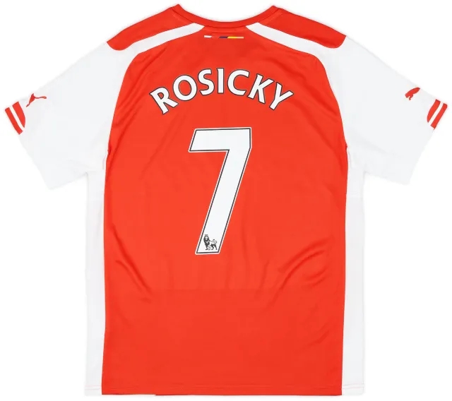 Puma 2014-15 Arsenal Home Shirt Rosicky #7 - 8/10 - (M)