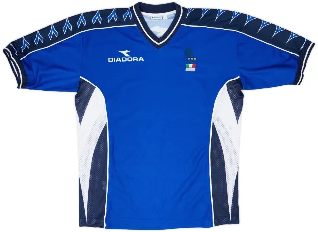 1992-94 Italy FIGC Diadora Training Shirt - 9/10 - (XL)