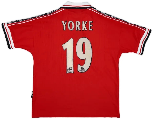 Umbro 1998-00 Manchester United Home Shirt Yorke #19 - 5/10 - (M)