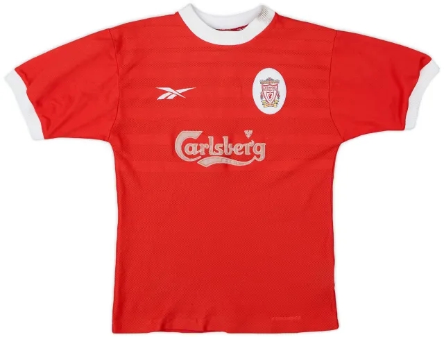 Reebok 1998-00 Liverpool Home Shirt - 5/10 - (M.Boys)