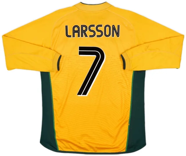 Umbro 2002-03 Celtic Away L/S Shirt Larsson #7 - 5/10 - (L)
