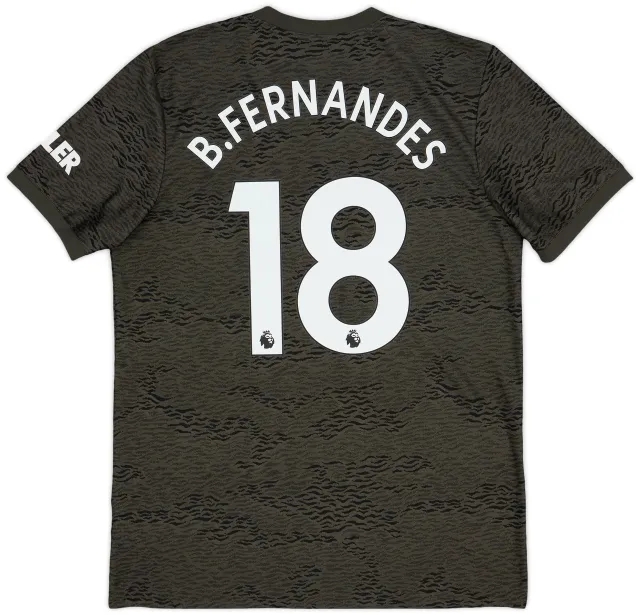 adidas 2020-21 Manchester United Away Shirt B.Fernandes #18 - 10/10 - (L)