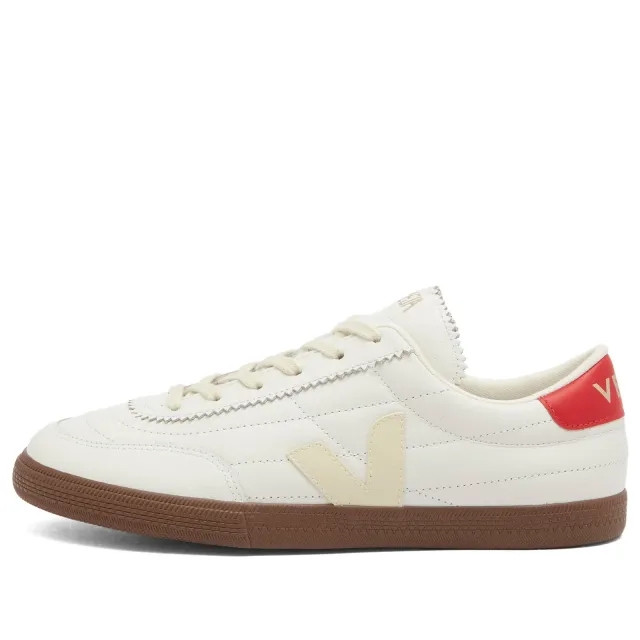 Veja Women's Panenka Sneaker in O.T Leather White/Pierre/Pekin