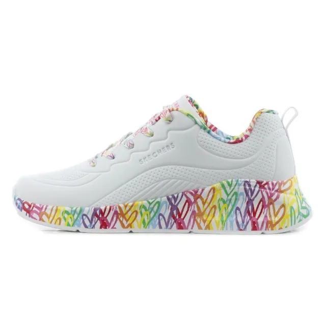 Skechers Uno Lite Exuberant Hearts Trainers