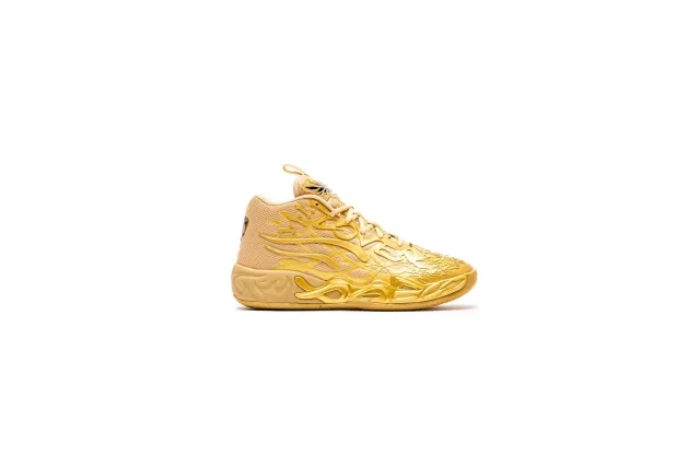 PUMA MB.04 Golden Child Basketball Shoes Unisex, Gold/Matte Gold/Black