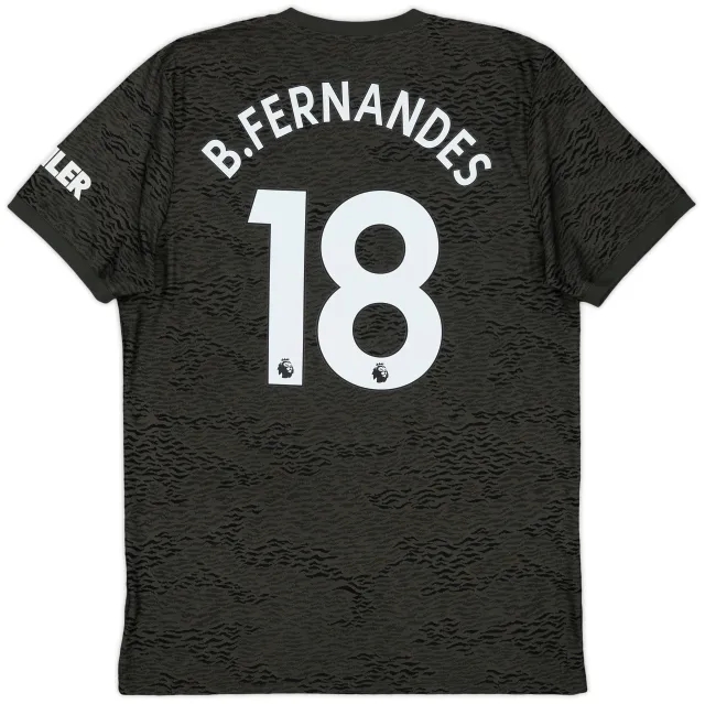 adidas 2020-21 Manchester United Away Shirt B. Fernandes #18 - 8/10 - (L)