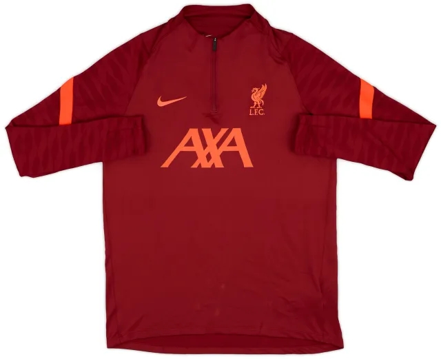2021-22 Liverpool Nike 1/4 Zip Training Top - 9/10 - (L)