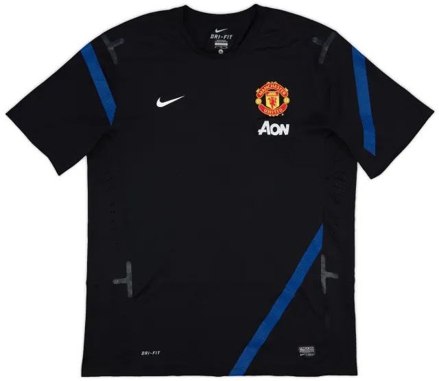 2011-12 Manchester United Nike Player Issue Training Shirt - 8/10 - (XL)