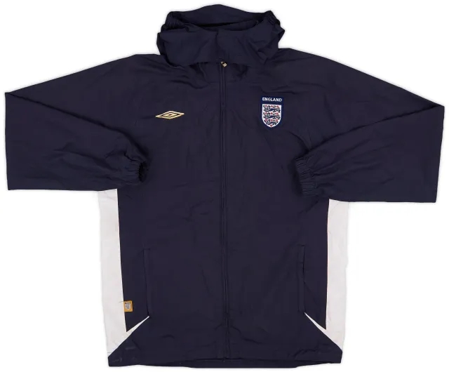 2004-06 England Umbro Hooded Rain Jacket - 9/10 - (XL.Boys)