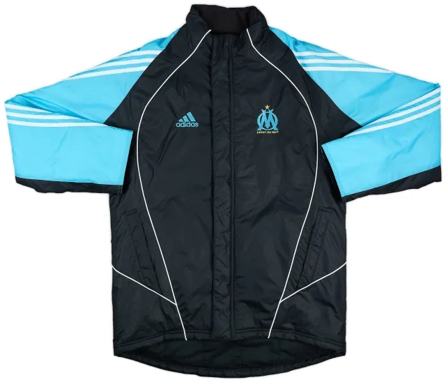 2005-06 Olympique Marseille adidas Padded Bench Coat - 10/10 - (M)
