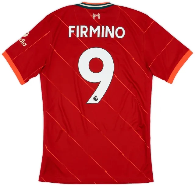 Nike 2021-22 Liverpool Home Shirt Firmino #9 - 9/10 - (S)