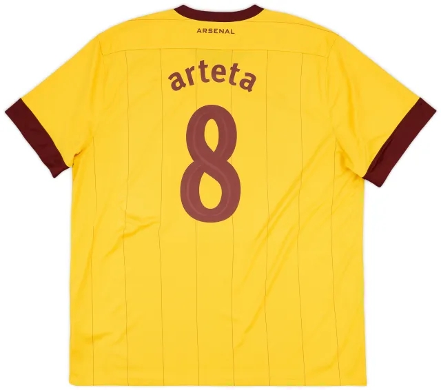 Nike 2010-13 Arsenal Away Shirt Arteta #8 - 9/10 - (XXL)
