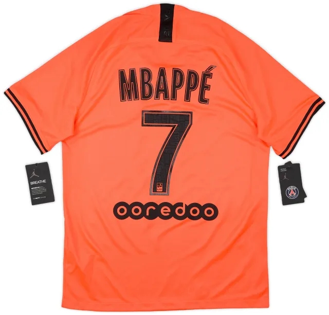 Nike 2019-20 Paris Saint-Germain Away Shirt Mbappe #7 (M)