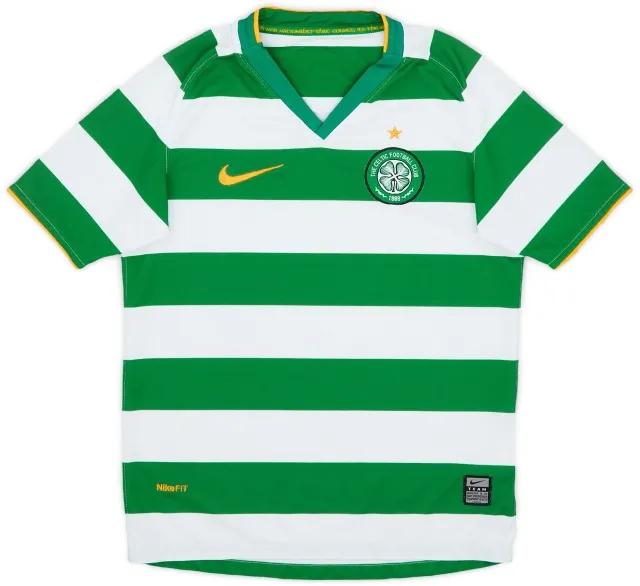 Nike 2008-10 Celtic Home Shirt - 7/10 - (S.Boys)