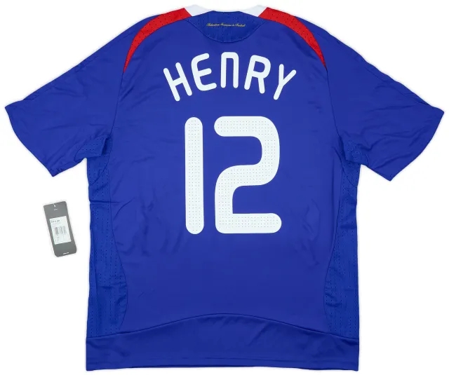 adidas 2007-08 France Home Shirt Henry #12 (L)