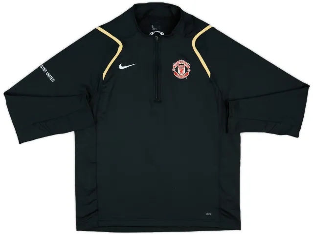 2006-07 Manchester United Nike 1/4 Zip Drill Top - 7/10 - (M)