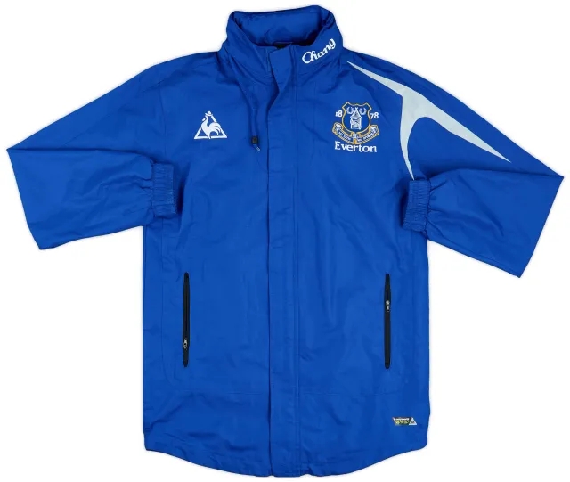 2009-10 Everton Le Coq Sportif Hooded Rain Jacket - 8/10 - (S)