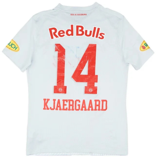 Nike 2023-24 Red Bull Salzburg Match Issue Home Shirt Kjærgaard #14