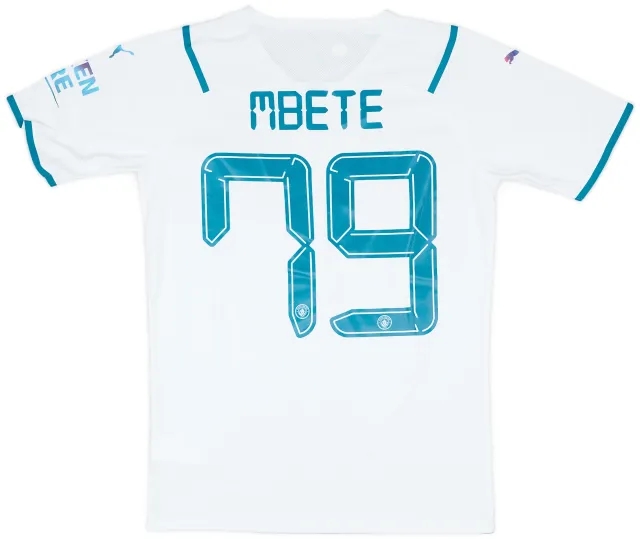 Puma 2021-22 Manchester City Match Issue FA Cup Away Shirt Mbete #79