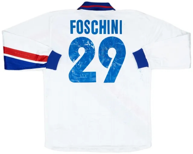 Diadora 1999-00 Bologna Match Issue Away L/S Shirt Foschini #29