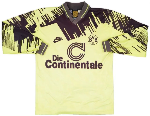Nike 1993-94 Borussia Dortmund Home L/S Shirt #2 - 8/10 - (S)