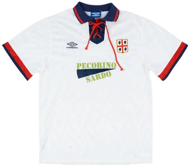 Umbro 1992-93 Cagliari Match Issue Away Shirt #5
