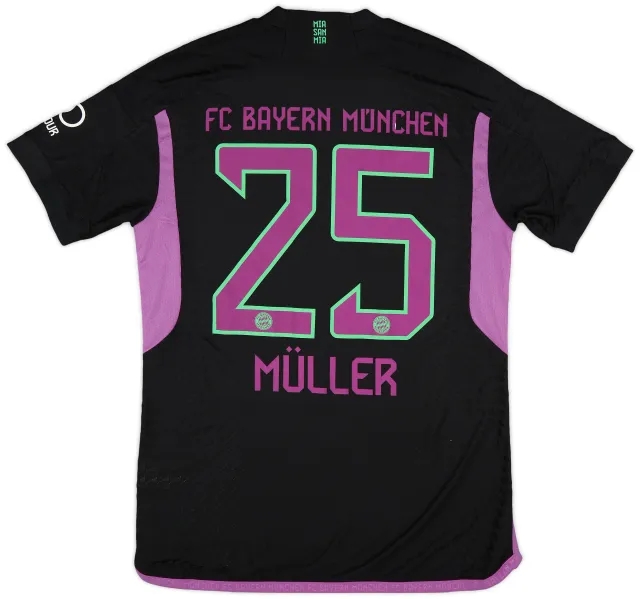 adidas 2023-24 Bayern Munich Match Issue Away Shirt Muller #25