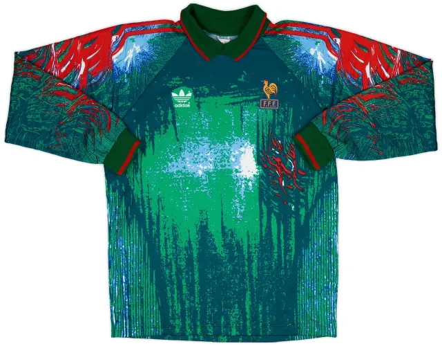 adidas 1992-93 France Match Issue GK Shirt #16