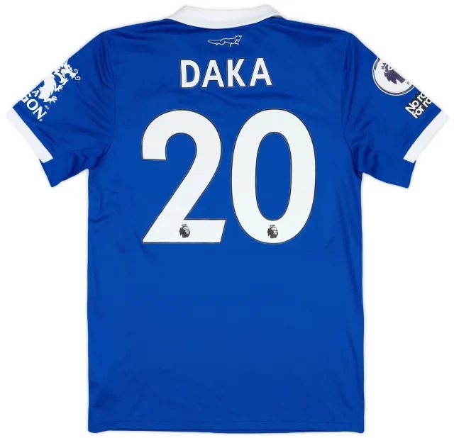 adidas 2022-23 Leicester Match Issue Home Shirt Daka #20