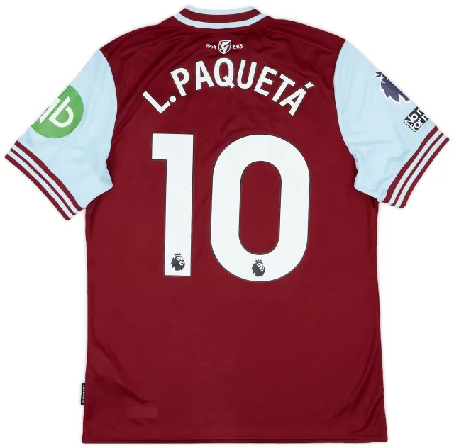 Umbro 2024-25 West Ham Match Issue Home Shirt L. Paqueta #10