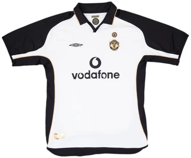 Umbro 2001-02 Manchester United Match Issue Centenary Away Shirt #6