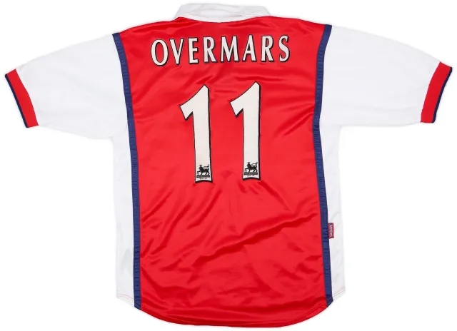 Nike 1998-99 Arsenal Home Shirt Overmars #11 - 8/10 - (S)