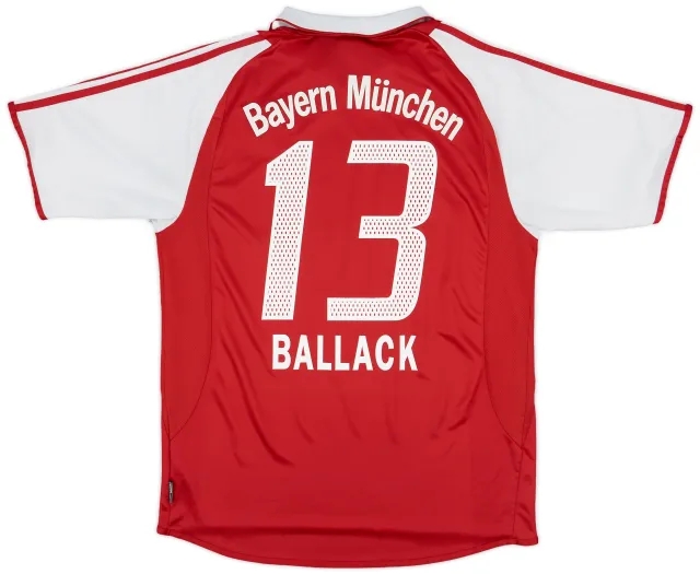 adidas 2003-04 Bayern Munich Home Shirt Ballack #13 - 8/10 - (L)