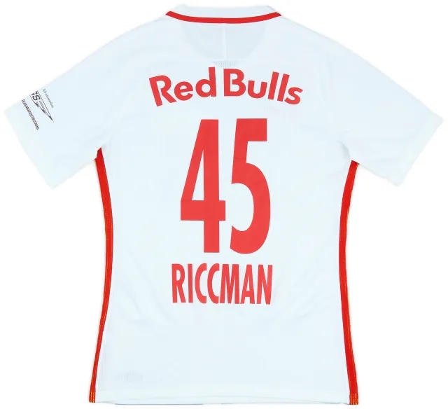 Nike 2016-17 Red Bull Salzburg Player Issue Home Shirt Riccman #45 - 8/10 - (M)